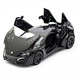 Дитяча машинка іграшкова Автопром «Lykan Hypersport» Чорна, 14 см (32013), фото 7