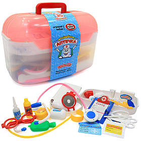 Ігровий набір Чарівна аптечка «Play Smart» іграшкова аптечка валізка 34 предмети 25*16*15 см (2552)