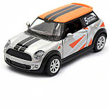 Дитяча машинка іграшкова Автопром «Mini cooper» сіра, 12х5х5 см (7743), фото 5