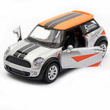 Дитяча машинка іграшкова Автопром «Mini cooper» сіра, 12х5х5 см (7743), фото 7