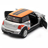 Дитяча машинка іграшкова Автопром «Mini cooper» сіра, 12х5х5 см (7743), фото 8