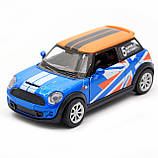 Дитяча машинка іграшкова Автопром «Mini cooper» синя, 12х5х5 см (7743), фото 5