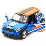 Дитяча машинка іграшкова Автопром «Mini cooper» синя, 12х5х5 см (7743), фото 7