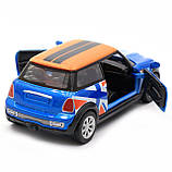 Дитяча машинка іграшкова Автопром «Mini cooper» синя, 12х5х5 см (7743), фото 8