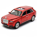 Дитяча машинка іграшкова Автопром «Rolls-Royce» (Роллс-Ройс) 15 см, світло, звук, двері відчиняються, червоний (7683), фото 5