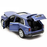 Дитяча машинка іграшкова Автопром «Rolls-Royce» (Роллс-Ройс) 15 см, світло, звук, двері відчиняються, синій (7683), фото 8