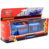Машинка ігрова «TechnoPark» Трамвай зі світловими і звуковими ефектами, 30х6х8 см (SB-17-51-WB), фото 2