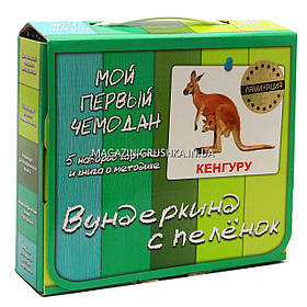 Розвиваюча гра Картки Домана Моя перша валіза «Вундеркінд з пелюшок» (ламінація) - 5 наборів арт. 135315