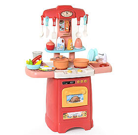Ігровий набір дитячий Fun Game «Сучасна Кухня» світло звук 29 аксесуарів Червоний 62 см (7425)