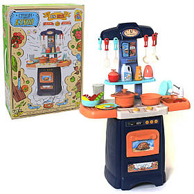 Ігровий набір дитячий Fun Game «Сучасна Кухня» світло звук 29 аксесуарів Синій 62 см (7425)
