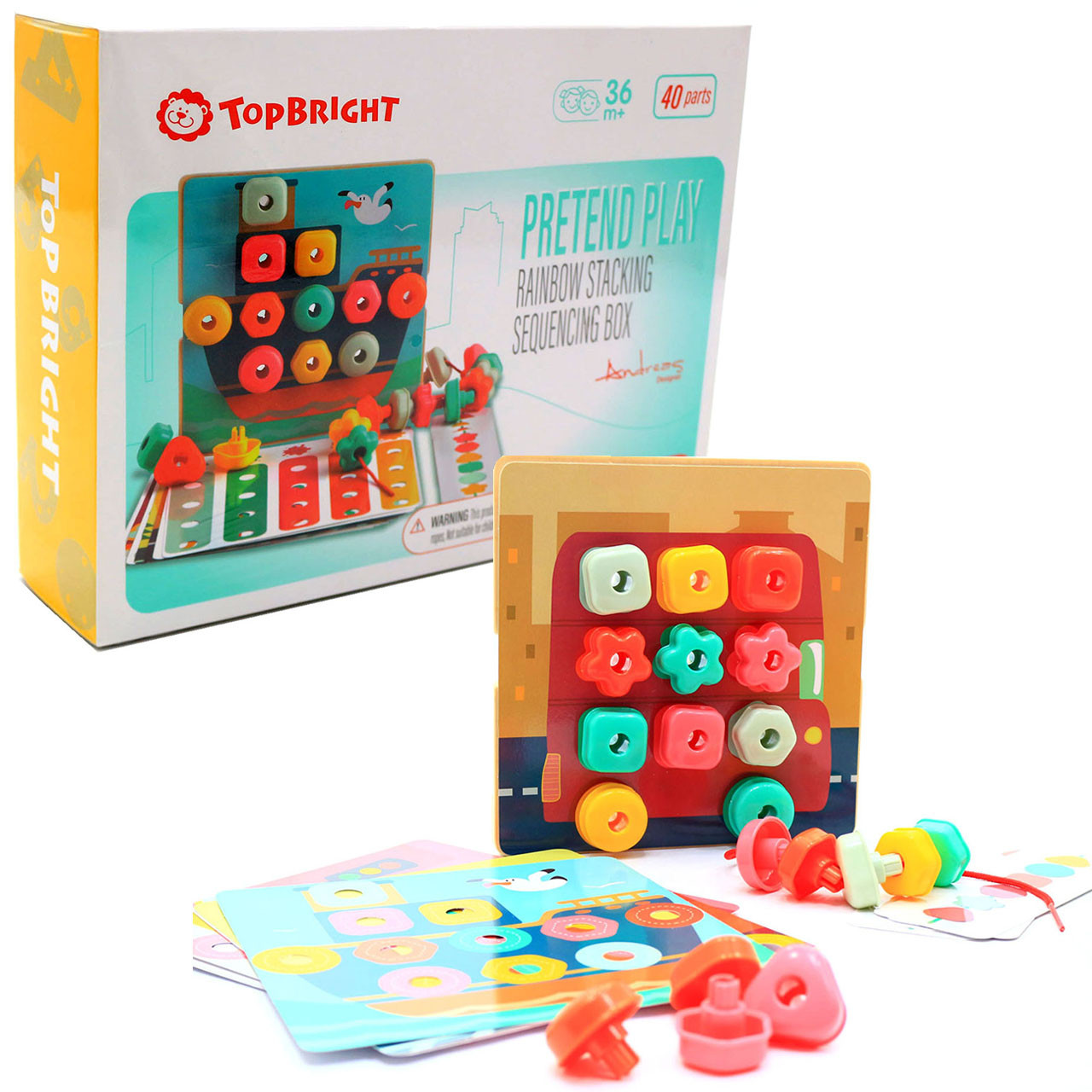 Розвиваюча іграшка Top Bright мозаїка і шнурівка (120450), фото 1