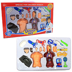 Ігровий набір доктора Shanrou Jinxing «Baby Doctor» іграшкова аптечка, 8 предметів, 38*26*7 см (KJ1424A)