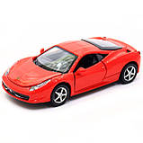 Машинка іграшкова Автопром Ferrari 458 Червоний (3201C), фото 5