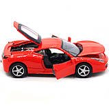 Машинка іграшкова Автопром Ferrari 458 Червоний (3201C), фото 10