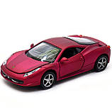 Машинка іграшкова Автопром Ferrari 458 Фіолетовий (3201C), фото 4