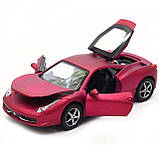 Машинка іграшкова Автопром Ferrari 458 Фіолетовий (3201C), фото 7