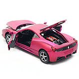 Машинка іграшкова Автопром Ferrari 458 Фіолетовий (3201C), фото 8