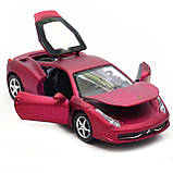 Машинка іграшкова Автопром Ferrari 458 Фіолетовий (3201C), фото 10