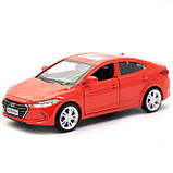 Машинка іграшкова Автопром Hyundai Elantra (Хюндай Елантра) метал, 11 см, червоний (4343), фото 5