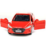 Машинка іграшкова Автопром Hyundai Elantra (Хюндай Елантра) метал, 11 см, червоний (4343), фото 7