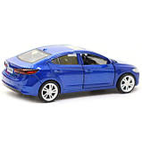 Машинка іграшкова Автопром Hyundai Elantra (Хюндай Елантра) метал, 11 см, синій (4343), фото 4