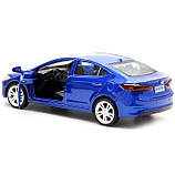 Машинка іграшкова Автопром Hyundai Elantra (Хюндай Елантра) метал, 11 см, синій (4343), фото 8