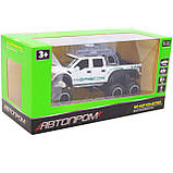 Машинка іграшкова Автопром Raptor F150 Білий зі світловими і звуковими ефектами (7682), фото 3