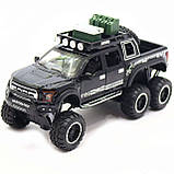 Машинка іграшкова Автопром Raptor F150 Чорний зі світловими і звуковими ефектами (7682), фото 6