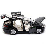Машинка іграшкова Автопром Tesla метал, 16 см, чорний, світло, звук, двері відчиняються (6603), фото 8