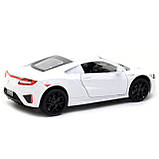 Машинка іграшкова Автопром «Acura NSX» метал, 14 см, біла (світло, звук, двері відчиняються) 6607, фото 5