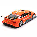 Машинка іграшкова Автопром «Audi RS 5 DTM» метал, 15х6х4 см, помаранчевий, світло, звук, двері відчиняються (68448), фото 6