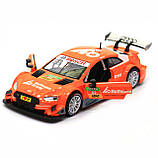 Машинка іграшкова Автопром «Audi RS 5 DTM» метал, 15х6х4 см, помаранчевий, світло, звук, двері відчиняються (68448), фото 7
