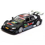 Машинка іграшкова Автопром «Audi RS 5 DTM» метал, 15х6х4 см, чорна, світло, звук, двері відчиняються (68448), фото 5