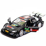 Машинка іграшкова Автопром «Audi RS 5 DTM» метал, 15х6х4 см, чорна, світло, звук, двері відчиняються (68448), фото 7