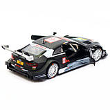 Машинка іграшкова Автопром «Audi RS 5 DTM» метал, 15х6х4 см, чорна, світло, звук, двері відчиняються (68448), фото 8