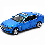 Машинка іграшкова Автопром «BMW 535» 1:32, 14 см, синій, світло, звук, двері відчиняються (6605), фото 5