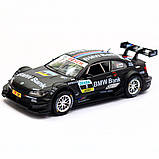 Машинка іграшкова Автопром «BMW M3 DTM» метал, 14 см, чорний, світло, звук, двері відчиняються (7852), фото 3