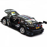 Машинка іграшкова Автопром «BMW M3 DTM» метал, 14 см, чорний, світло, звук, двері відчиняються (7852), фото 6