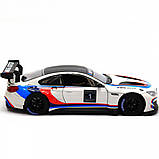 Машинка іграшкова Автопром «BMW M6 GT3» метал, 20 см, світло, звук, двері відчиняються (68255B), фото 5
