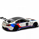 Машинка іграшкова Автопром «BMW M6 GT3» метал, 20 см, світло, звук, двері відчиняються (68255B), фото 6