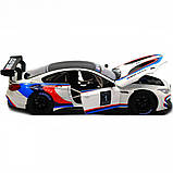 Машинка іграшкова Автопром «BMW M6 GT3» метал, 20 см, світло, звук, двері відчиняються (68255B), фото 8
