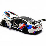 Машинка іграшкова Автопром «BMW M6 GT3» метал, 20 см, світло, звук, двері відчиняються (68255B), фото 9