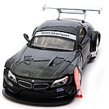 Машинка іграшкова Автопром «BMW Z4 GT3», 14 см, світло, звук, двері відчиняються, чорний (7851), фото 8