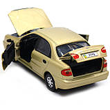 Машинка іграшкова Автопром «Daewoo Lanos» Бронза (світло, звук) 7778, фото 8