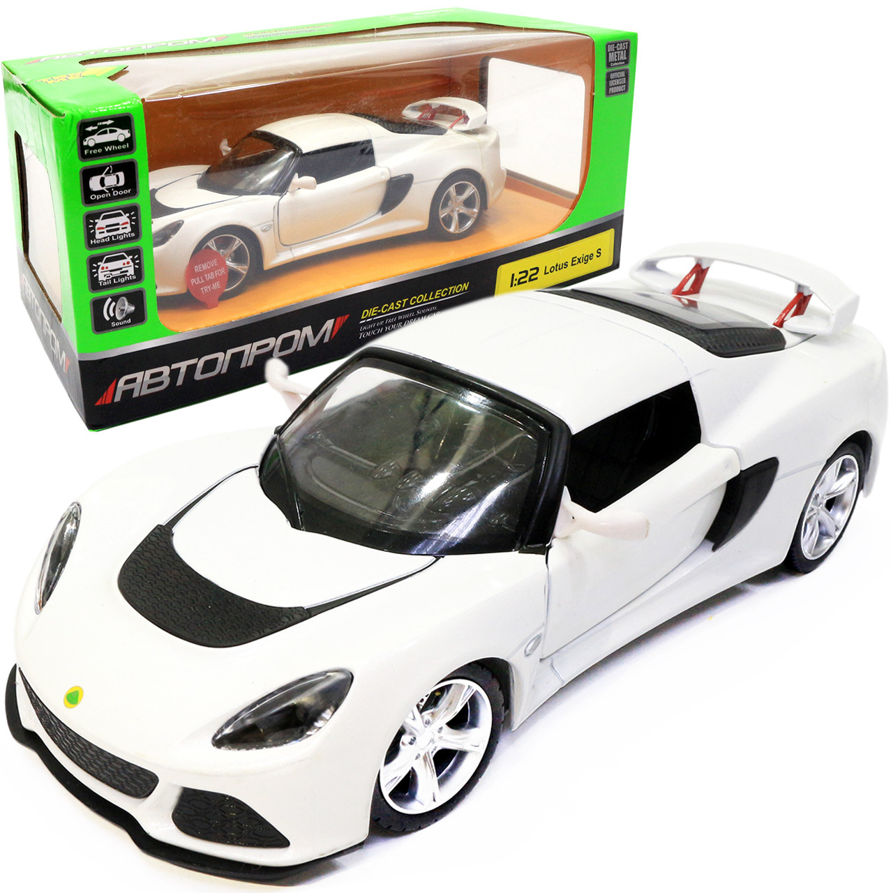 Машинка ігрова Автопром «Lotus Exige» Лотус білий 17*4*7 см (68246A), фото 1