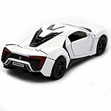 Машинка іграшкова Автопром «Lykan Hypersport» Біла, 14 см (32013), фото 6