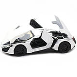Машинка іграшкова Автопром «Lykan Hypersport» Біла, 14 см (32013), фото 8