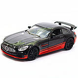 Машинка іграшкова Автопром «Mercedes-AMG GT R», 14 см, світло, звук, двері відчиняються, чорний (7846), фото 5