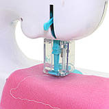 Іграшкова дитяча швейна машинка Sewing Machine білий захист рук світло 20*25*10 см (7920), фото 6