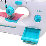 Іграшкова дитяча швейна машинка Sewing Machine білий захист рук світло 20*25*10 см (7920), фото 8